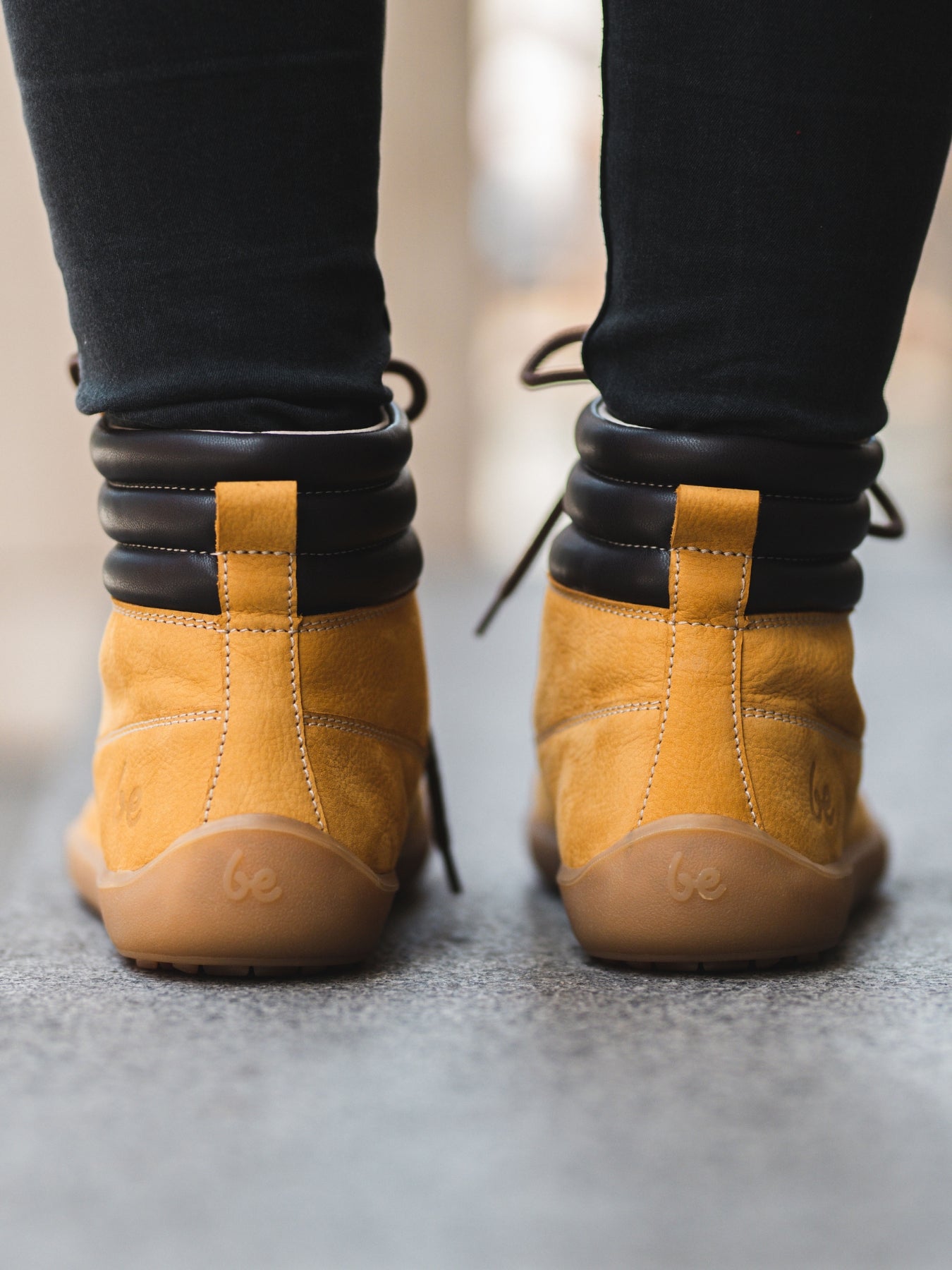 Bottes pieds nus Be Lenka Nevada Neo - Moutarde