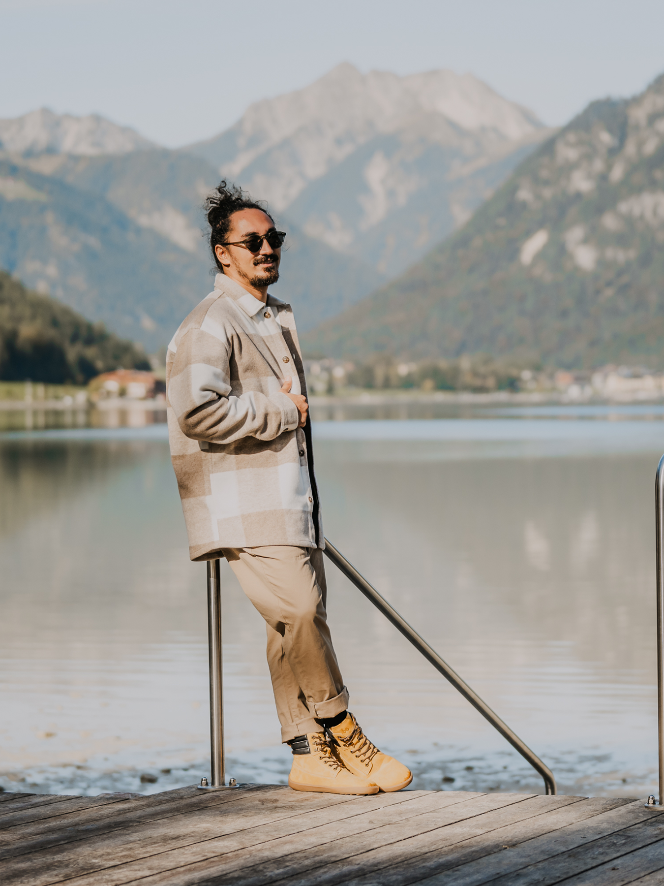 Bottes pieds nus Be Lenka Nevada Neo - Moutarde