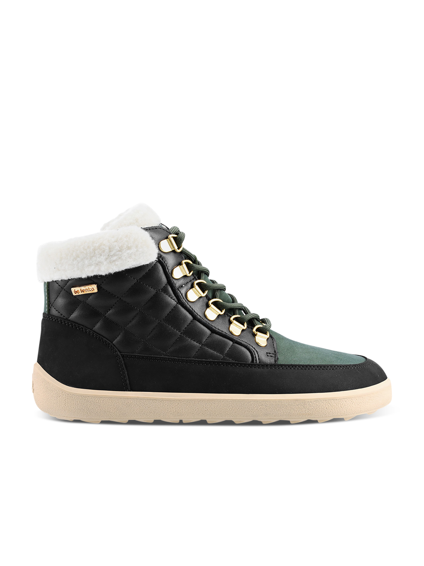 Barefoot Boots Be Lenka Olivia - Black & Dark Green