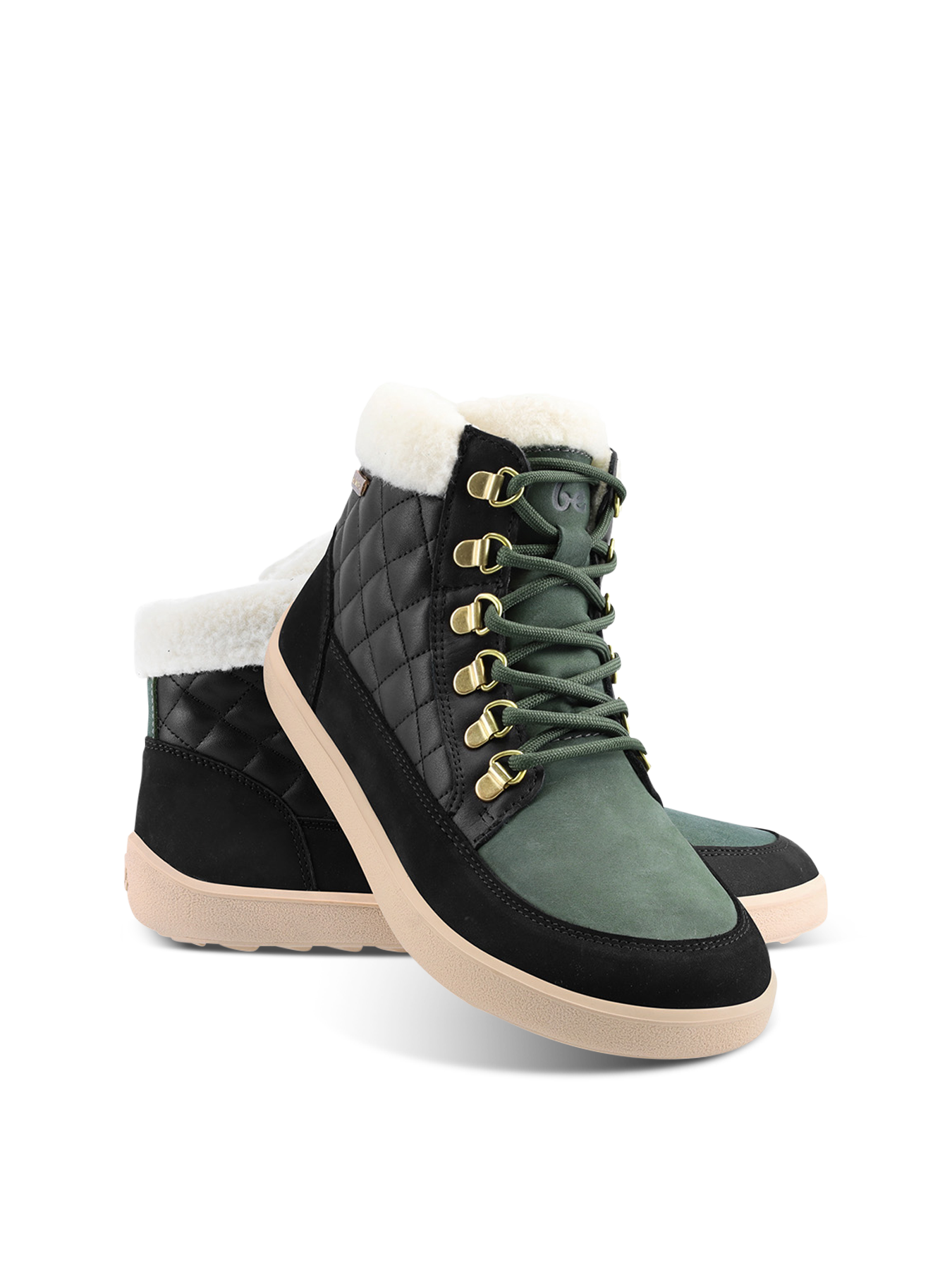 Barefoot Boots Be Lenka Olivia - Black & Dark Green