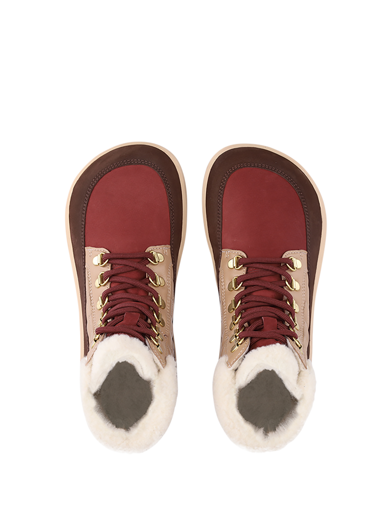 Barefoot Boots Be Lenka Olivia - Brown & Burgundy