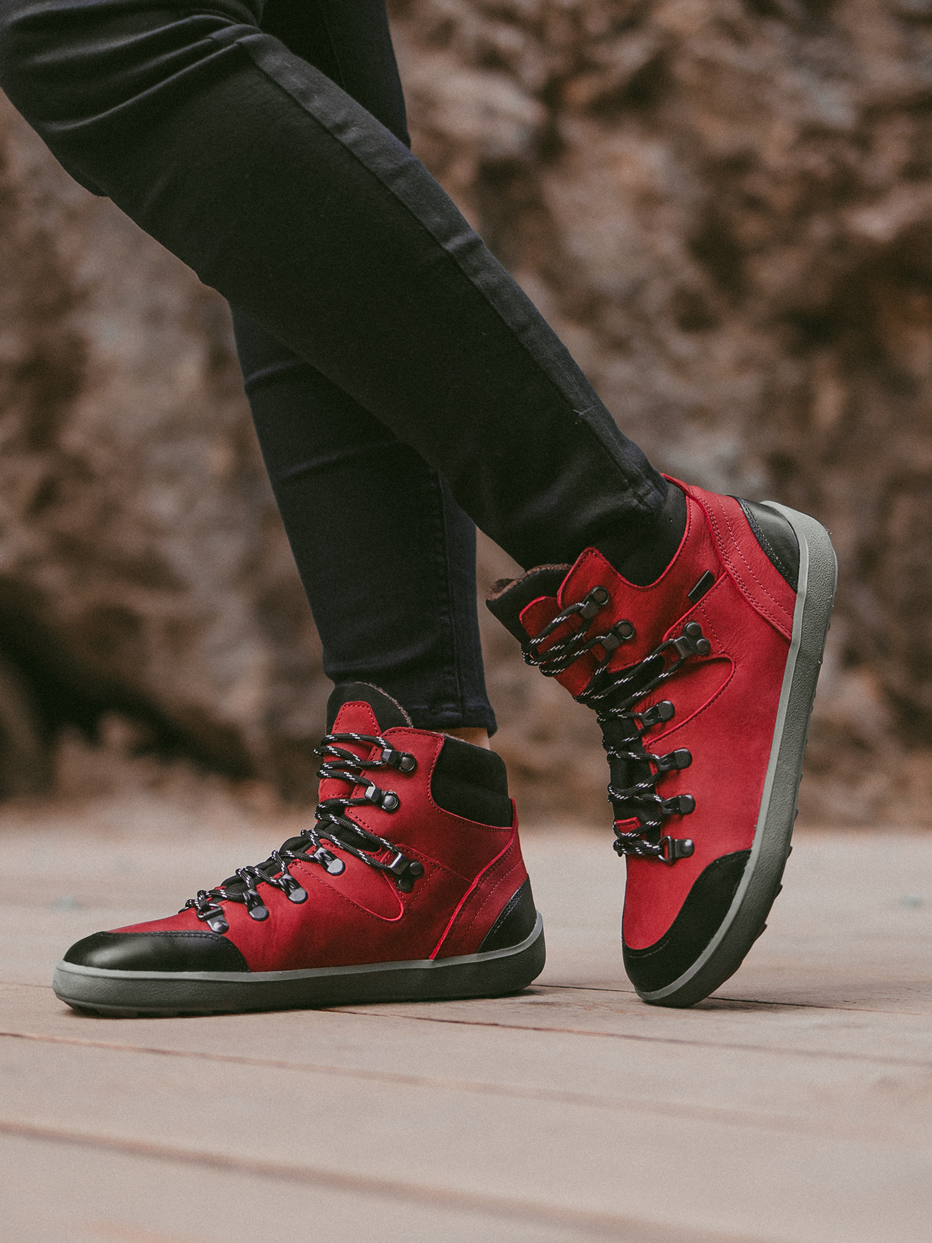 Chaussures pieds nus Be Lenka Ranger 2.0 - Rouge