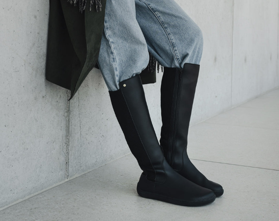 Barefoot Knee-high Boots Be Lenka Symphony - Black