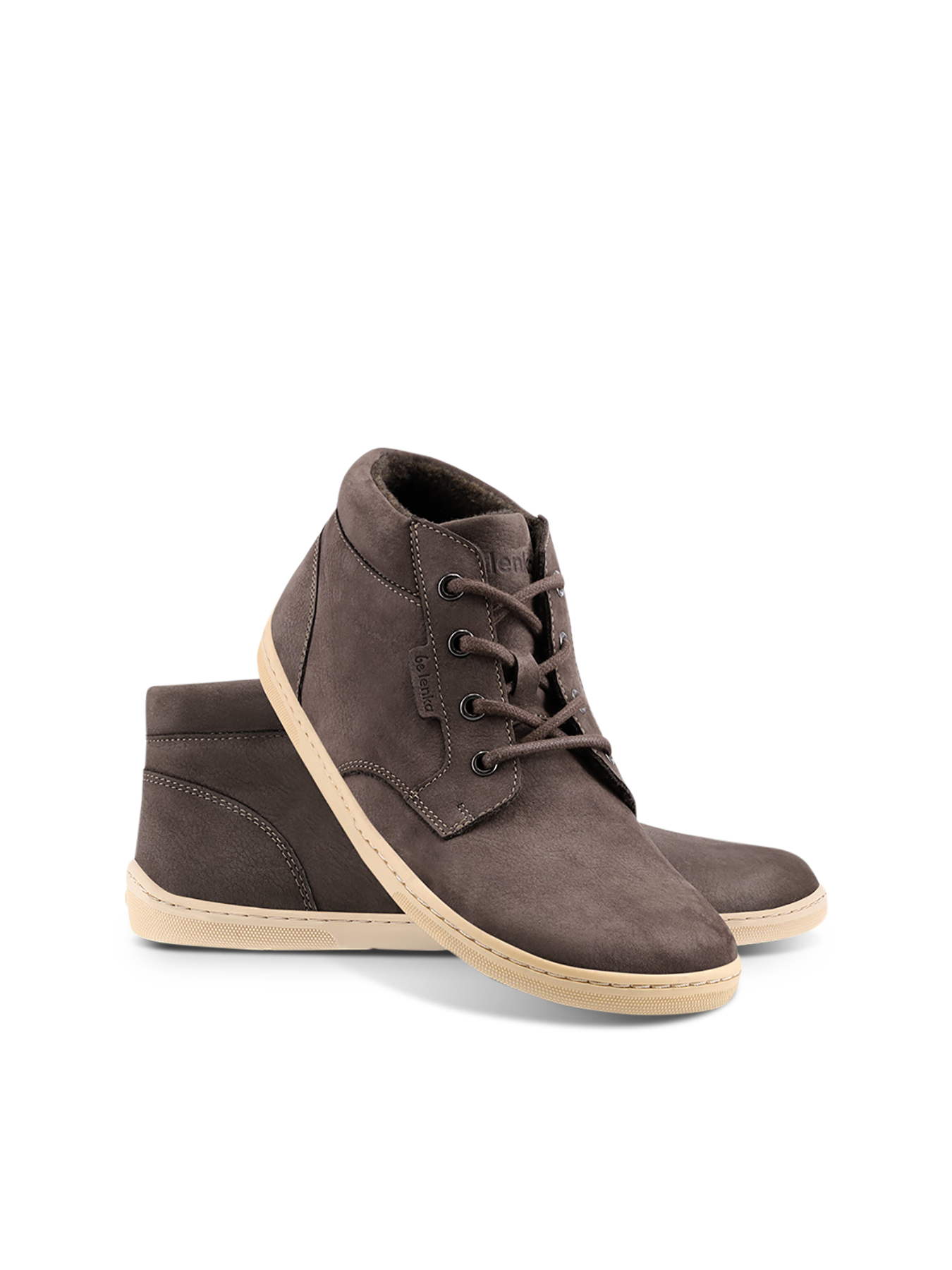 Barefoot Shoes - Be Lenka - Synergy - Fleece - Chocolate & Beige