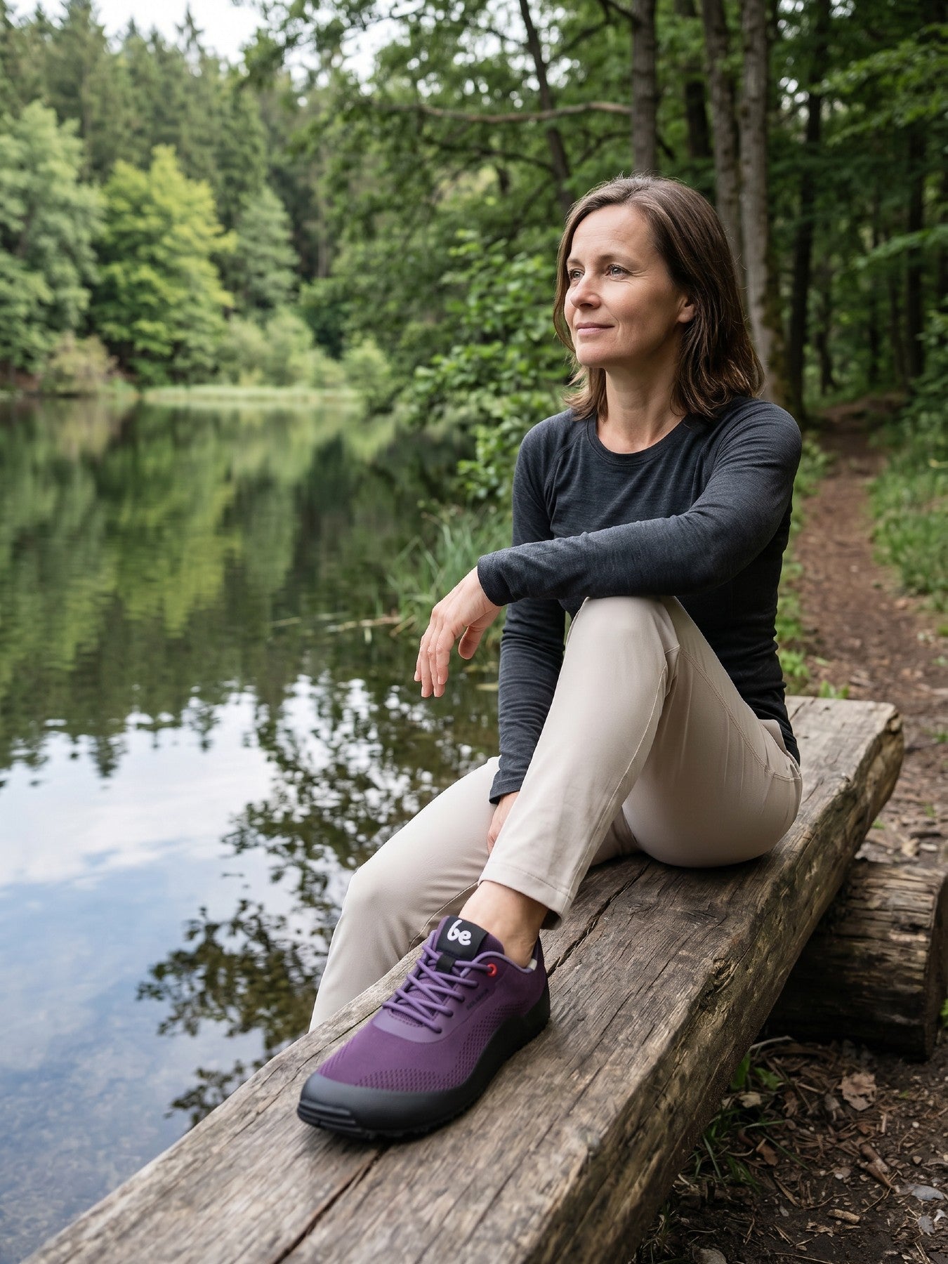 Barefoot Shoes Be Lenka Trailair - Plum