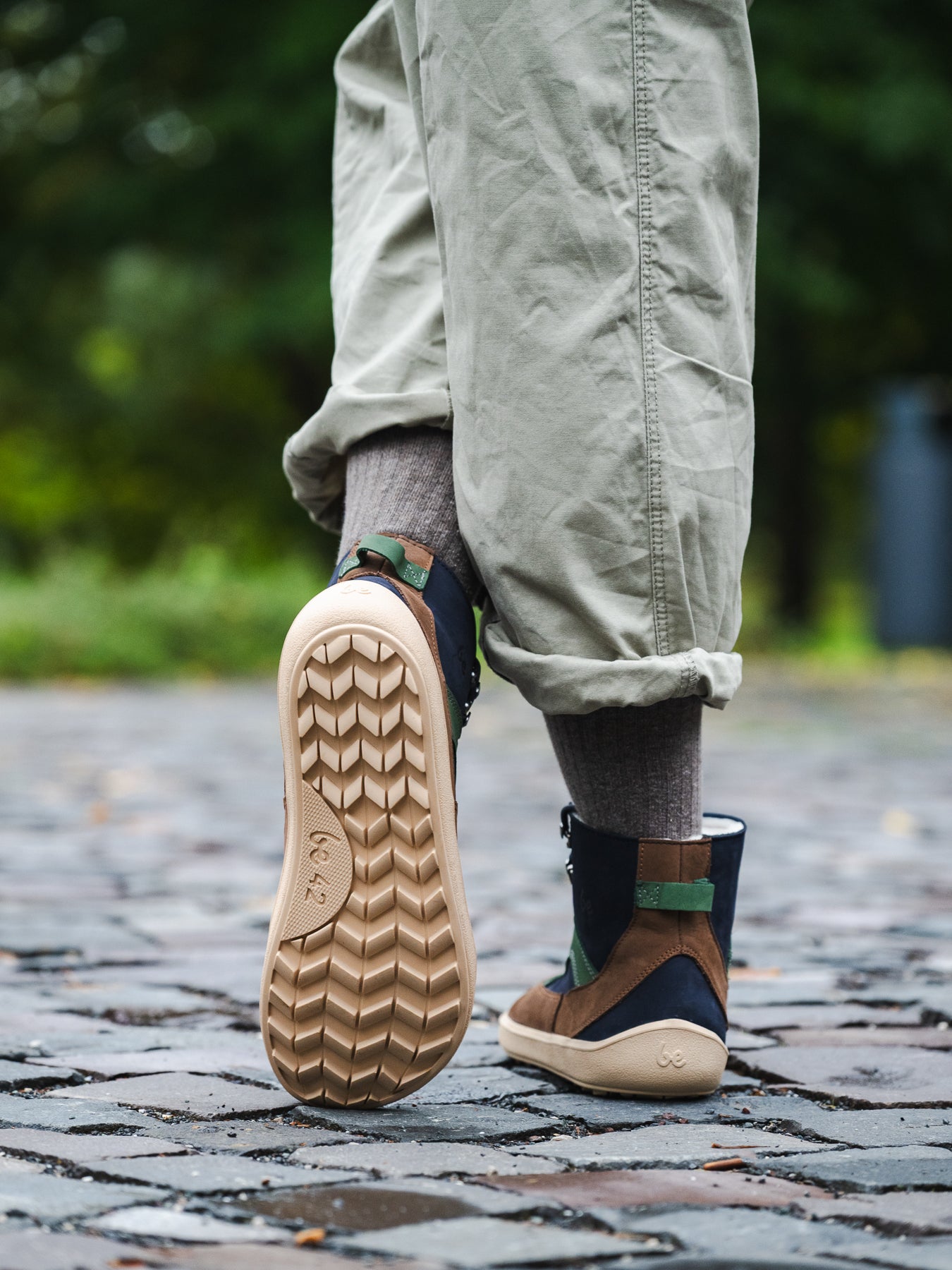 Barefoot Boots Be Lenka York - Navy, Brown & Beige