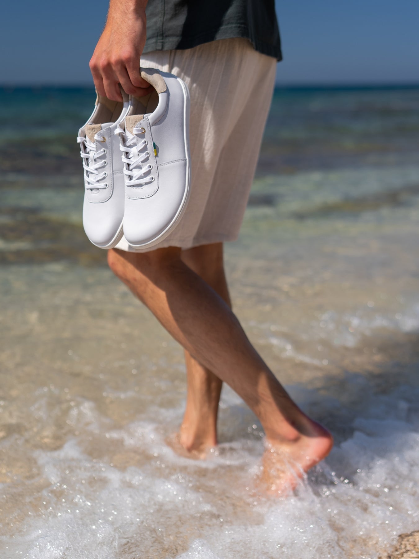 Barefoot Shoes - Be Lenka - Royale - White & Beige