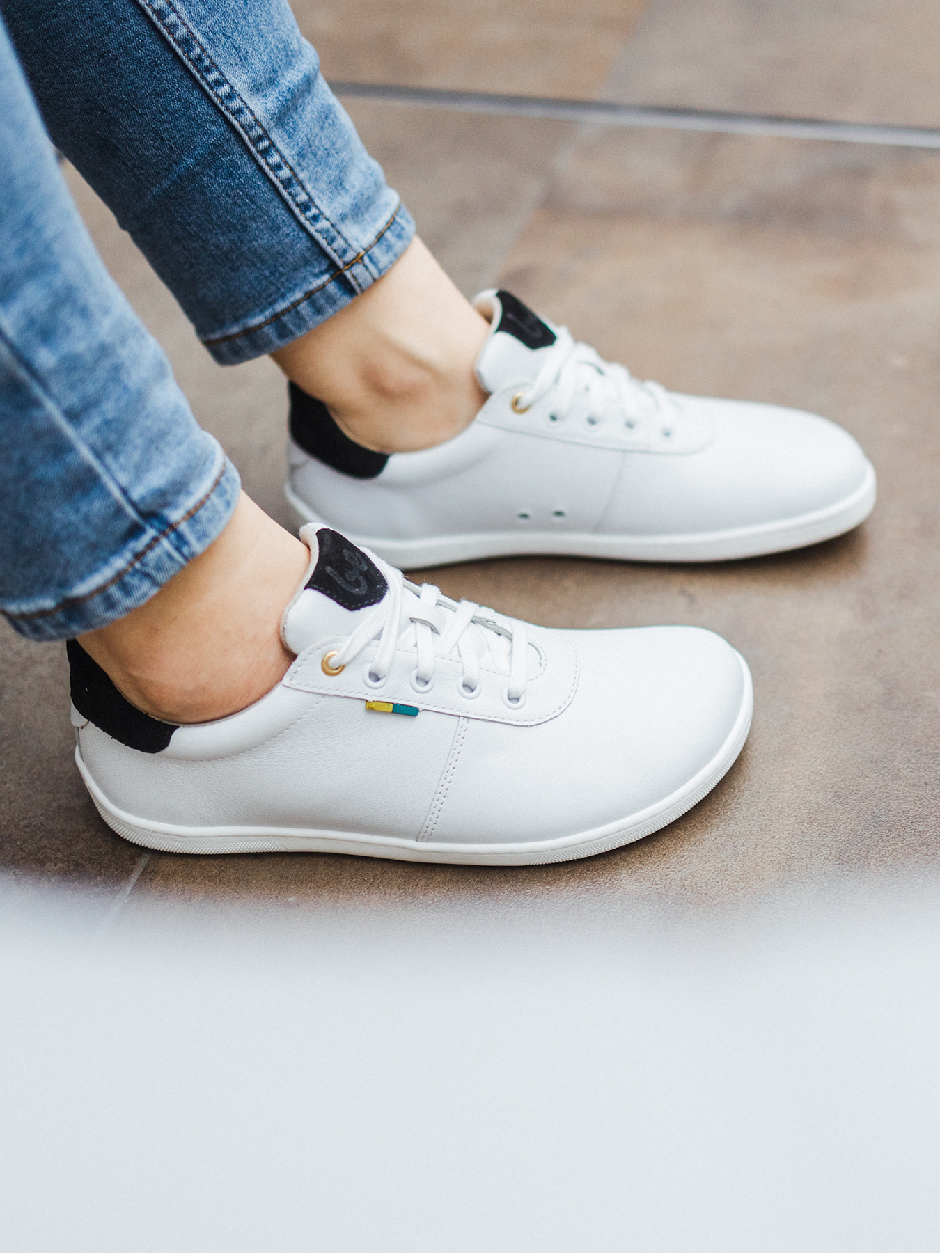 Chaussures pieds nus - Be Lenka - Royale - Blanc et noir