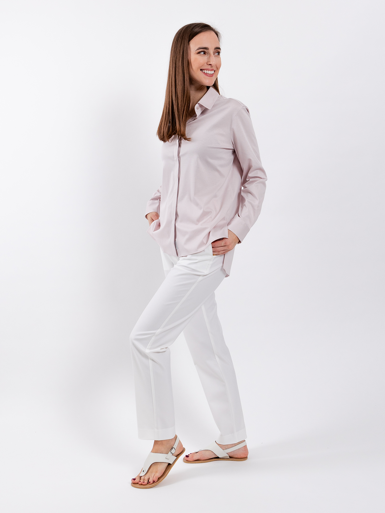Chemise femme Be Lenka Essentials - Rose poudré