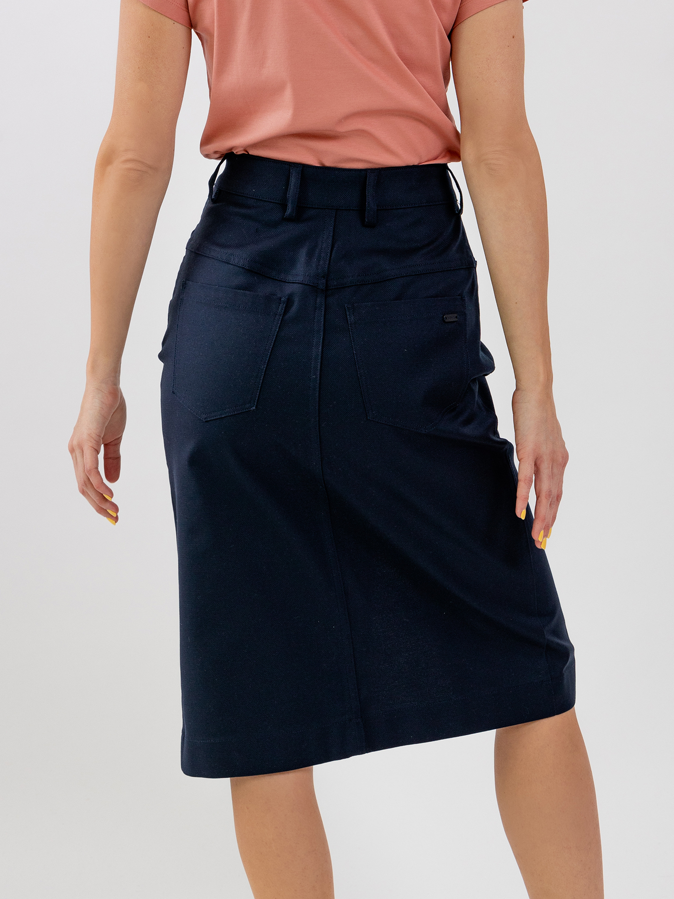 Jupe midi femme Be Lenka Essentials - Bleu marine