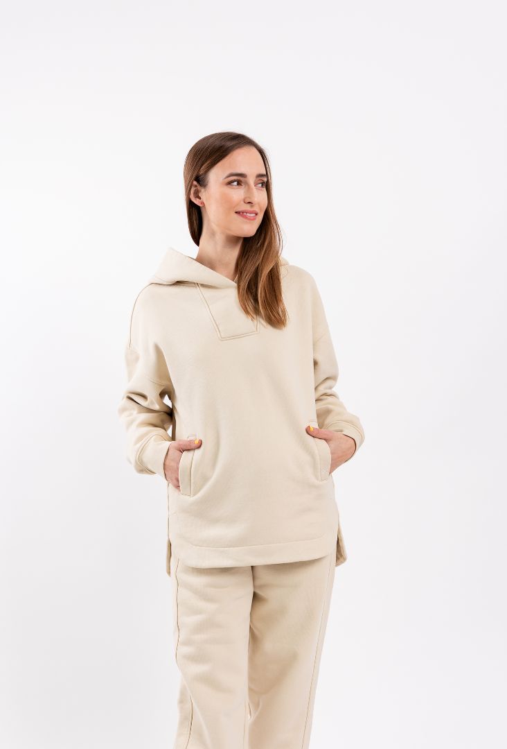 Sweat à capuche femme Be Lenka Essentials - Beige