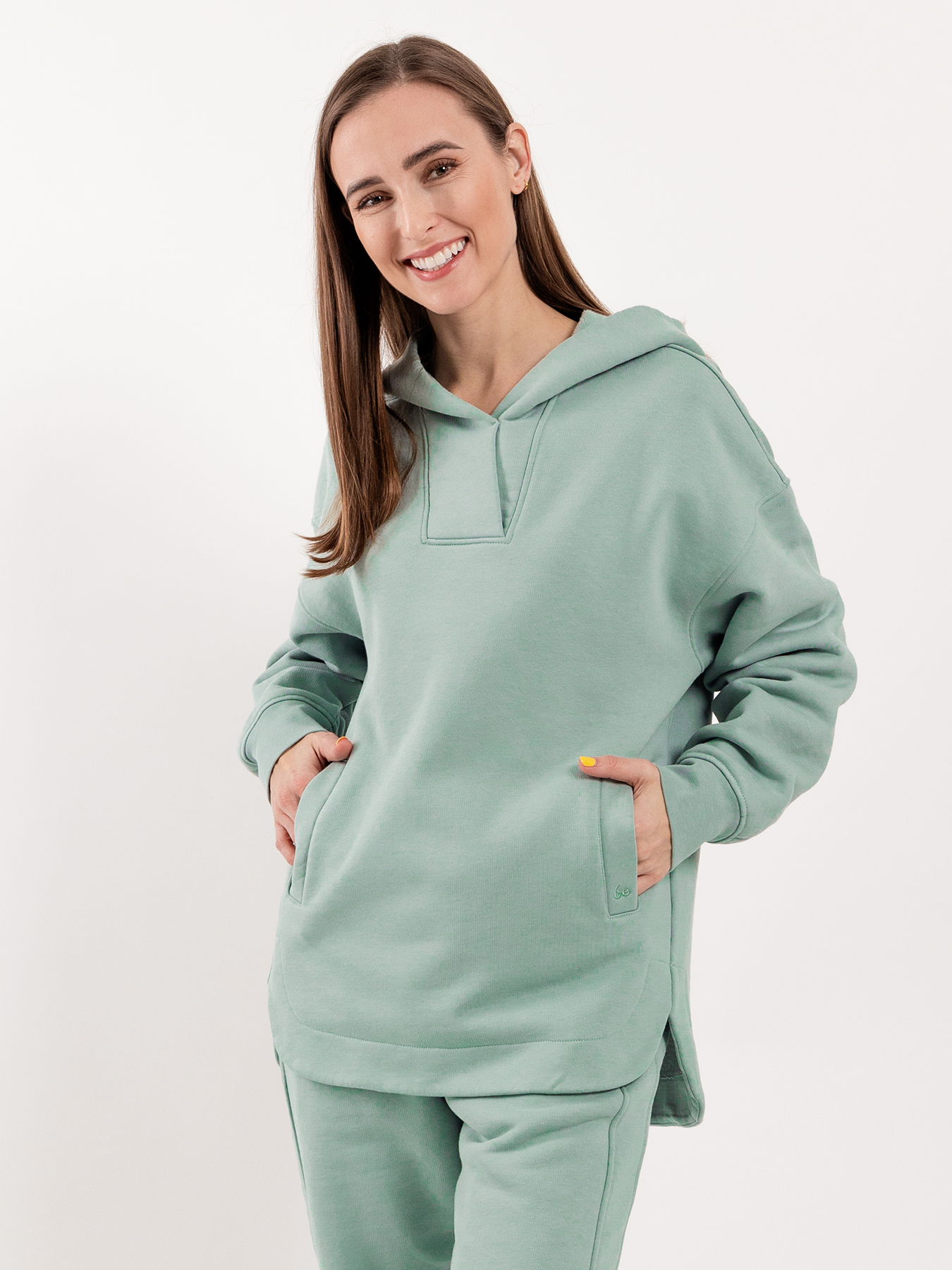 Sweat à capuche femme Be Lenka Essentials - Vert pistache