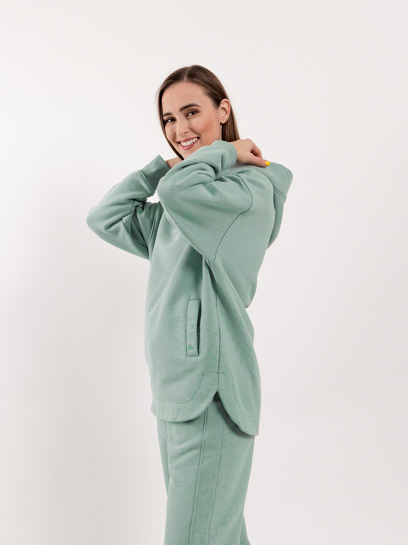 Sweat à capuche femme Be Lenka Essentials - Vert pistache