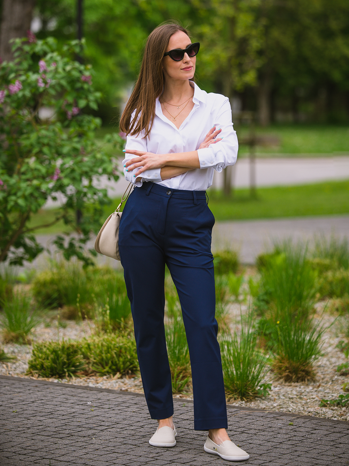 Pantalon femme Be Lenka Essentials - Bleu marine
