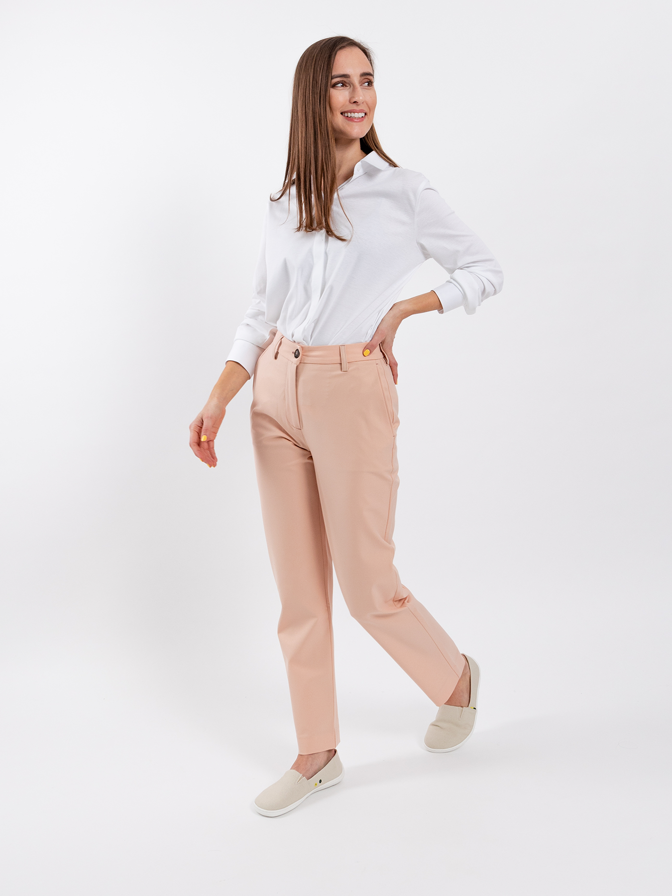 Pantalon femme Be Lenka Essentials - Rose nude