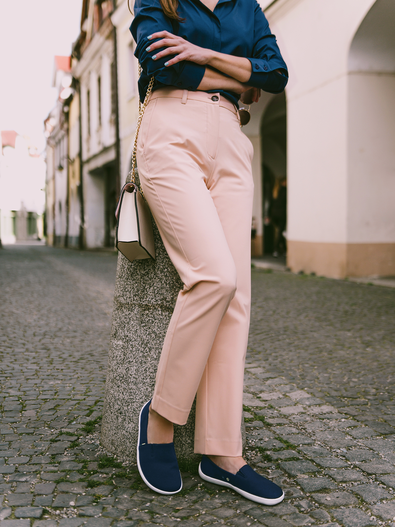 Pantalon femme Be Lenka Essentials - Rose nude