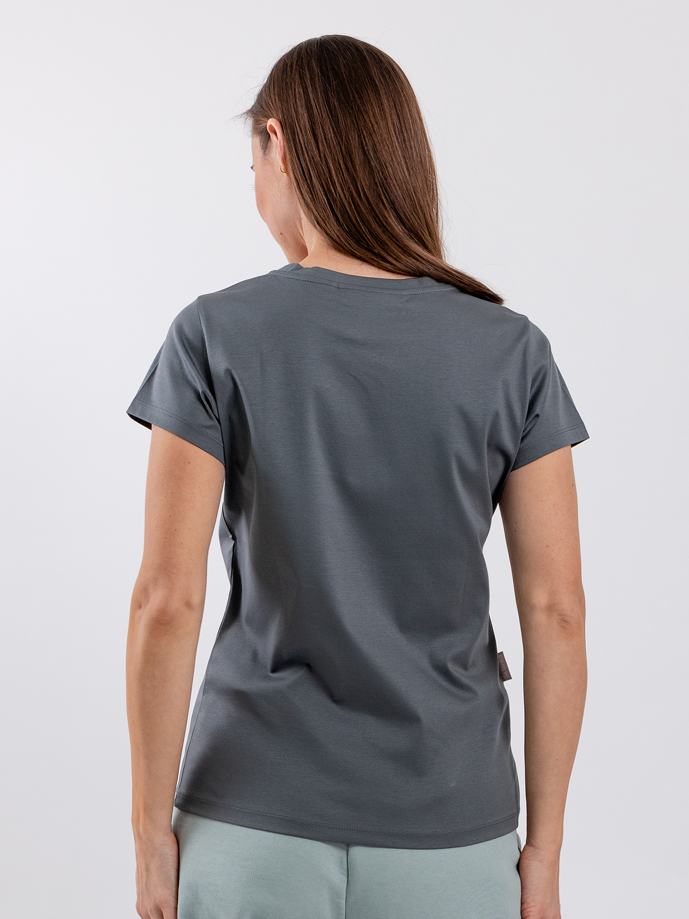 T-shirt col rond femme Be Lenka Essentials - Gris