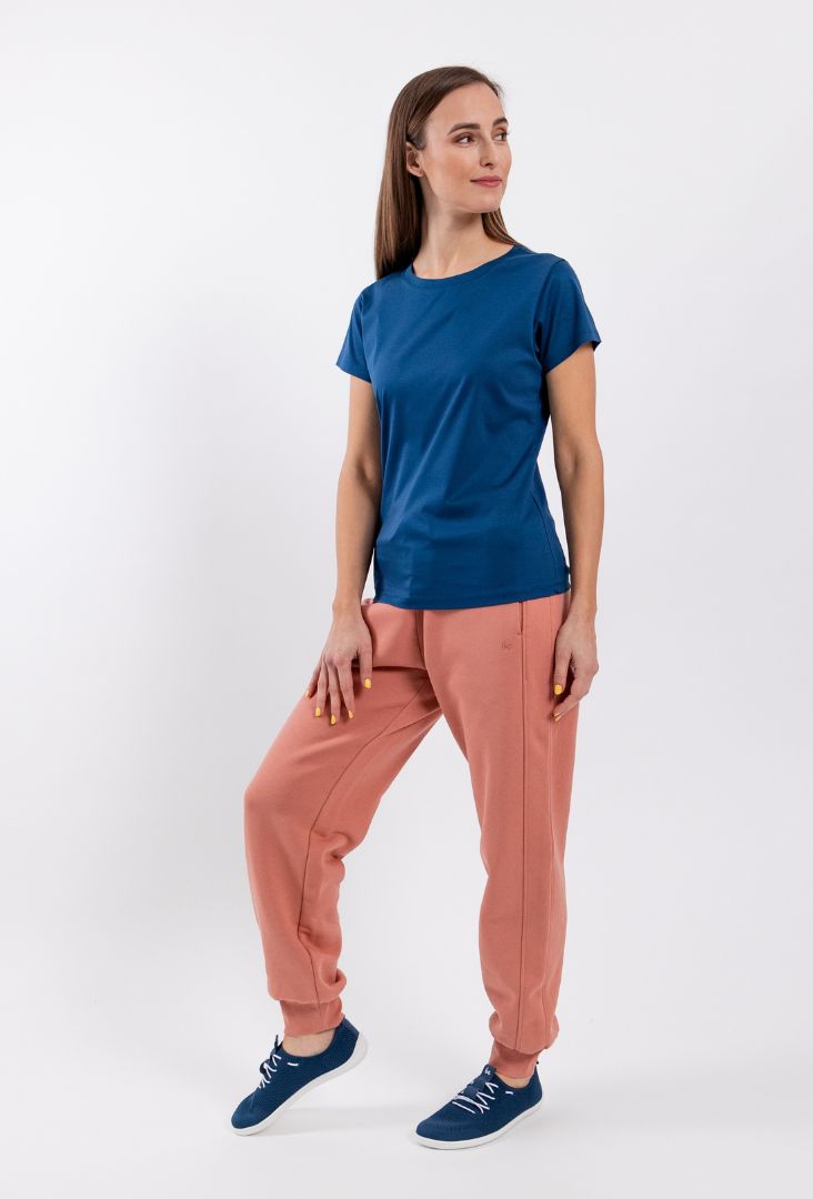 T-shirt col rond femme Be Lenka Essentials - Bleu marine