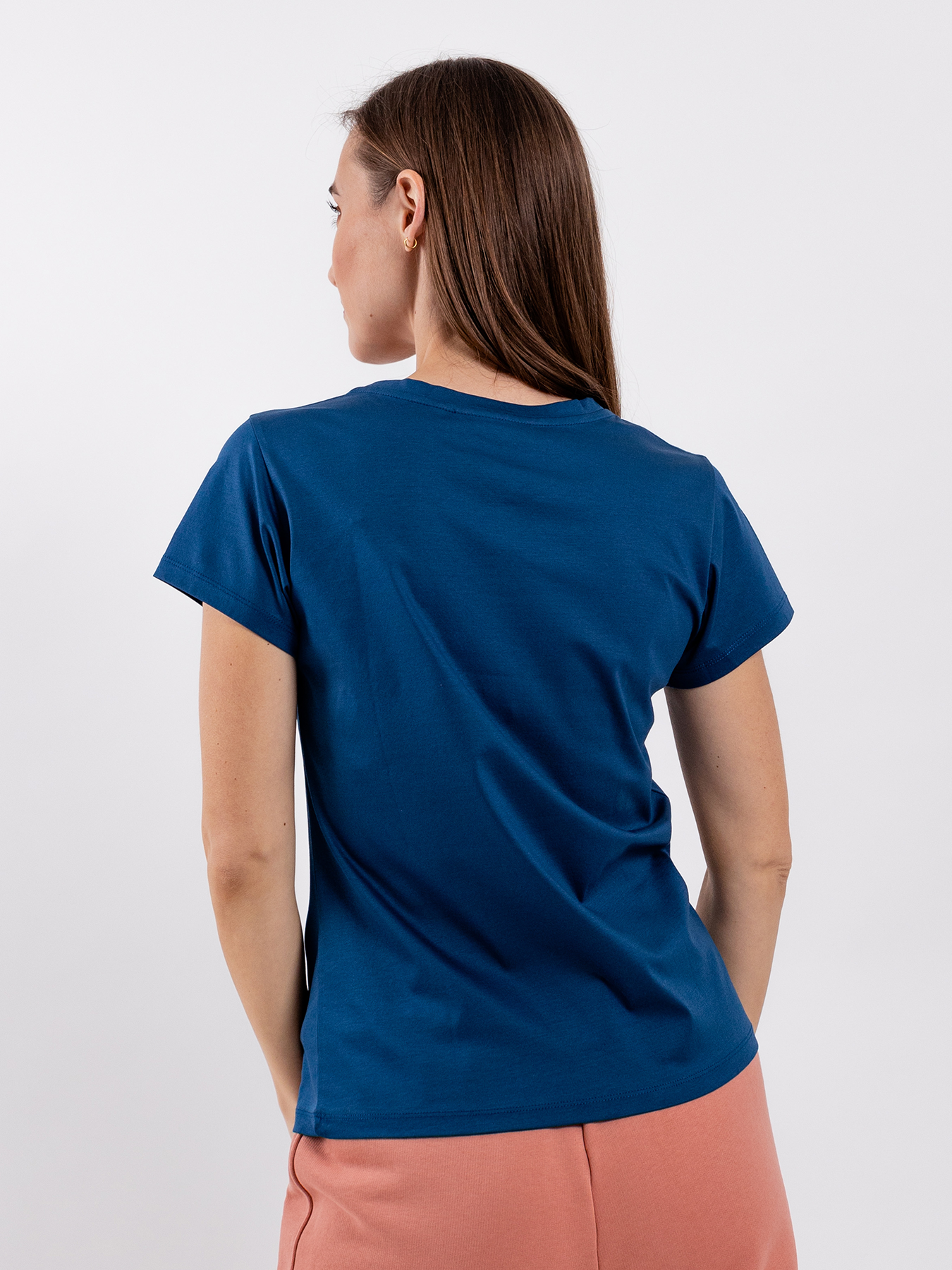 T-shirt col rond femme Be Lenka Essentials - Bleu marine