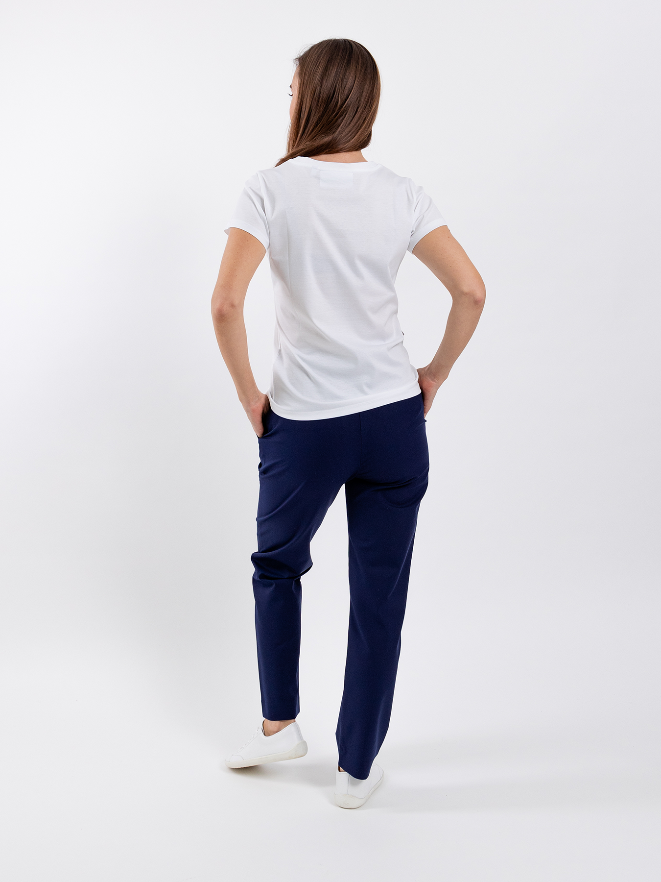 T-shirt col rond femme Be Lenka Essentials - Blanc