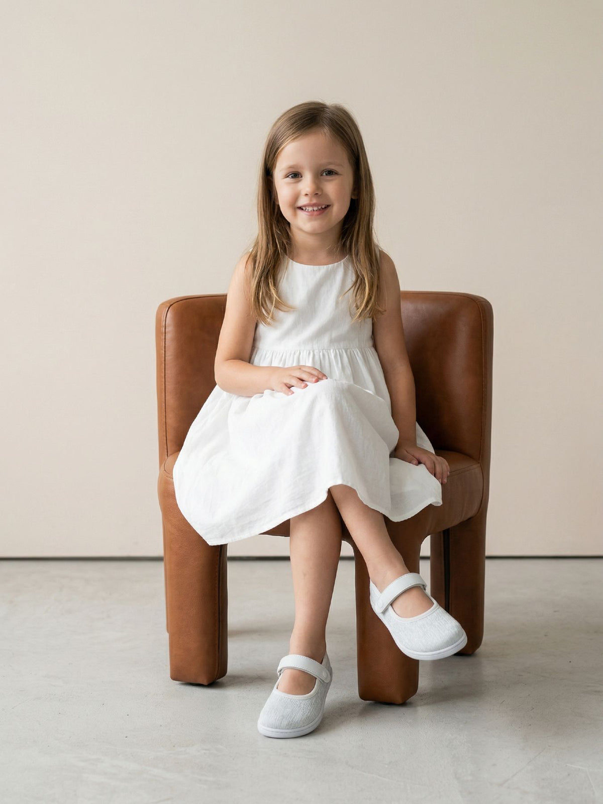 Kids Barefoot Ballerinas Be Lenka Tinkee Kids - White Sparkle