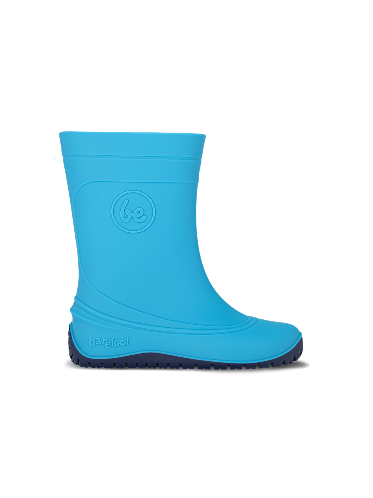 Kids Barefoot Rain Boots Be Lenka Pudds - Aqua Blue
