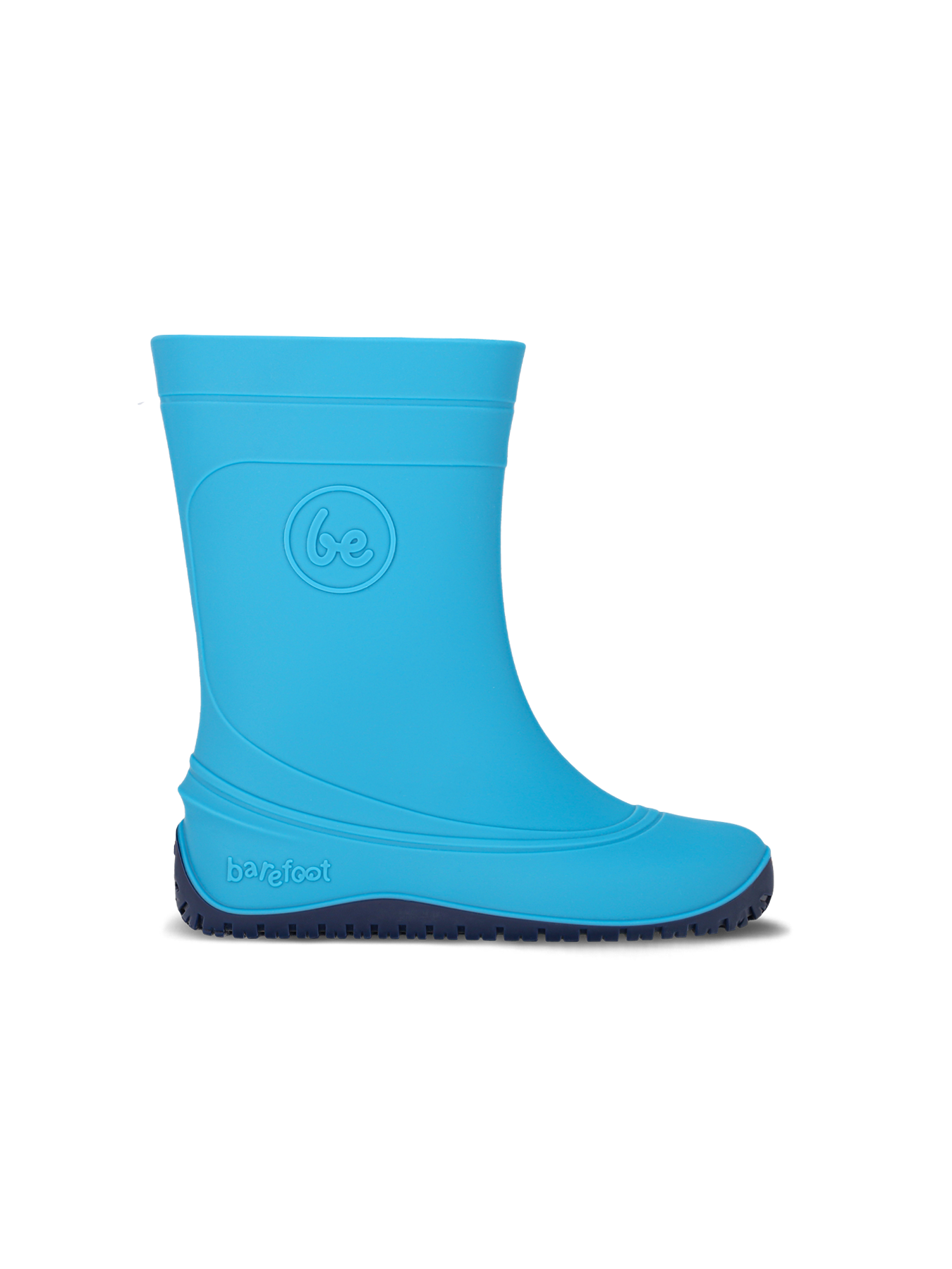 Kids Barefoot Rain Boots Be Lenka Pudds - Aqua Blue