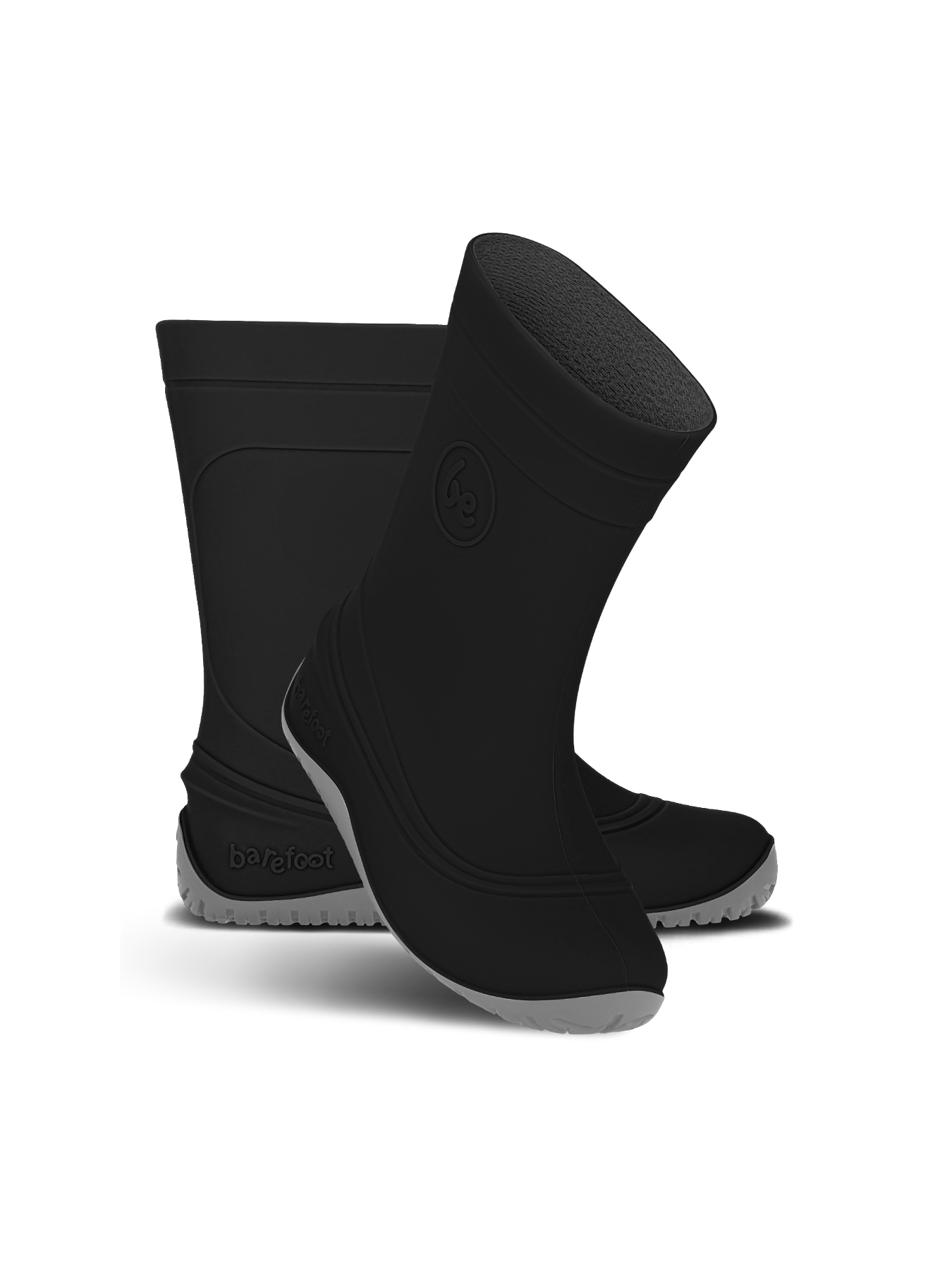 Kids Barefoot Rain Boots Be Lenka Pudds - Black