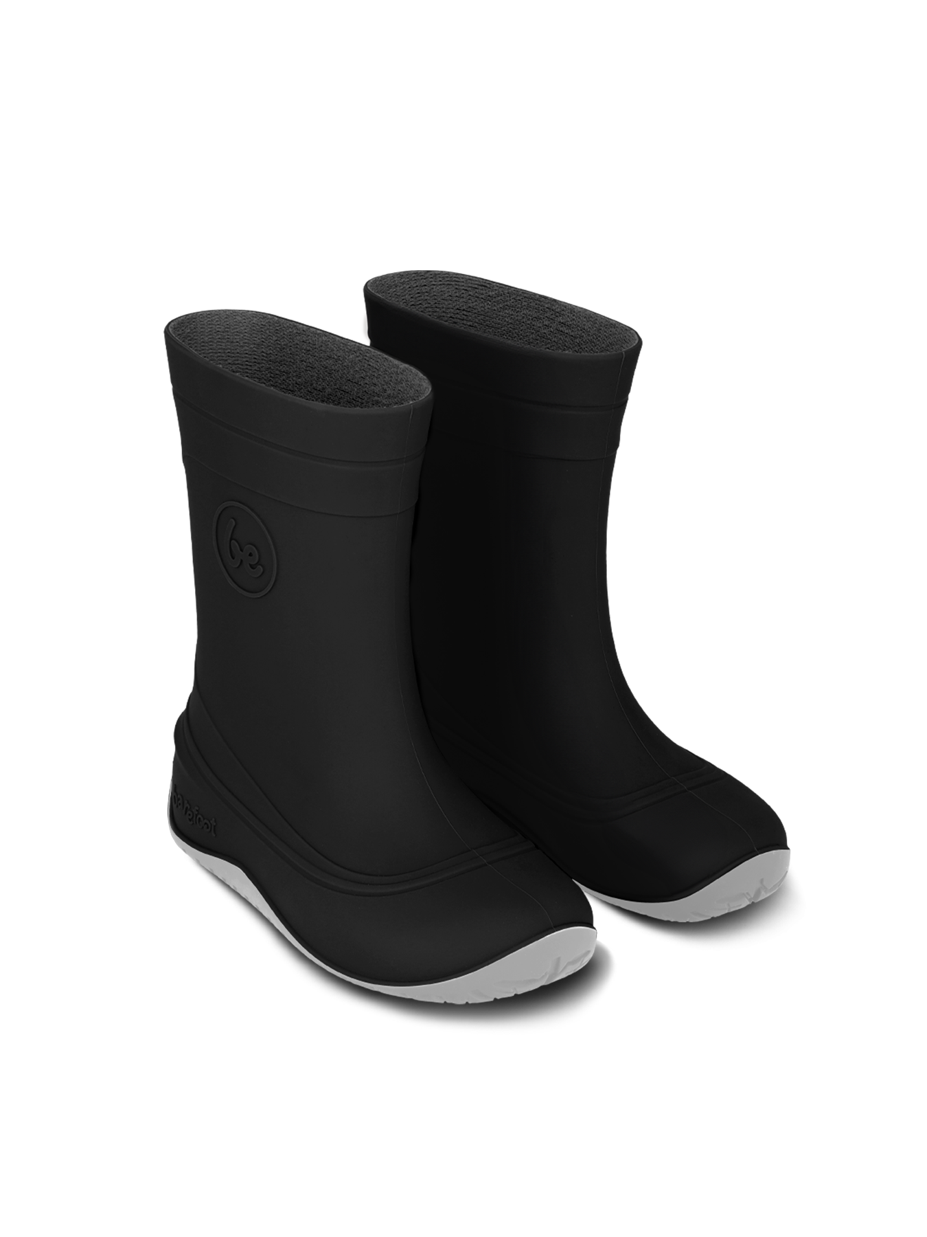 Kids Barefoot Rain Boots Be Lenka Pudds - Black