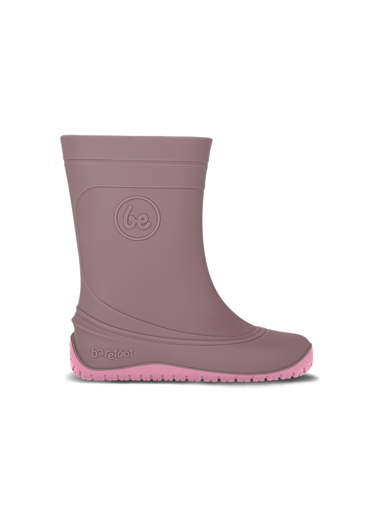 Kids Barefoot Rain Boots Be Lenka Pudds - Misty Pink
