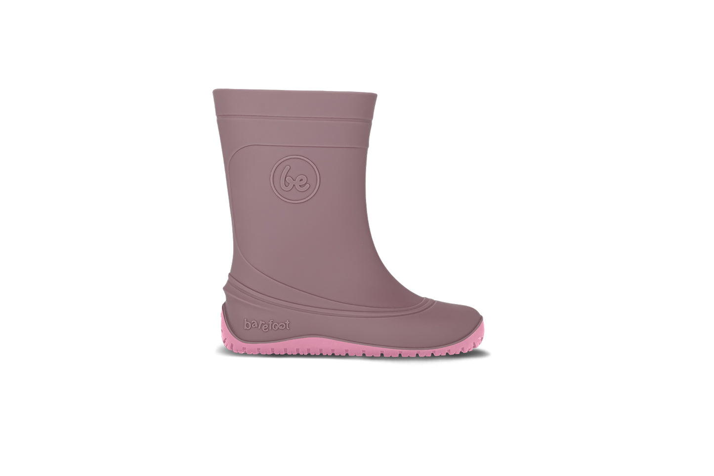 Bottes de pluie pieds nus pour enfants Be Lenka Pudds - Misty Pink
