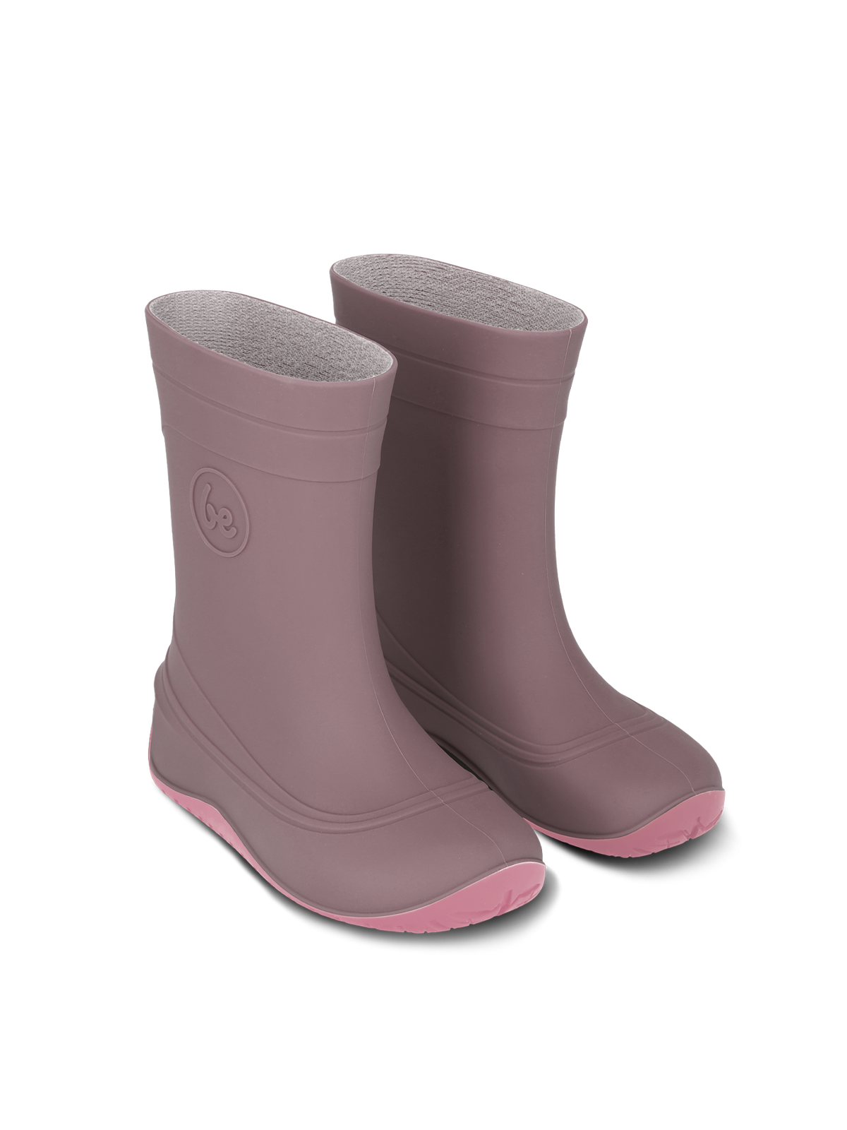 Kids Barefoot Rain Boots Be Lenka Pudds - Misty Pink