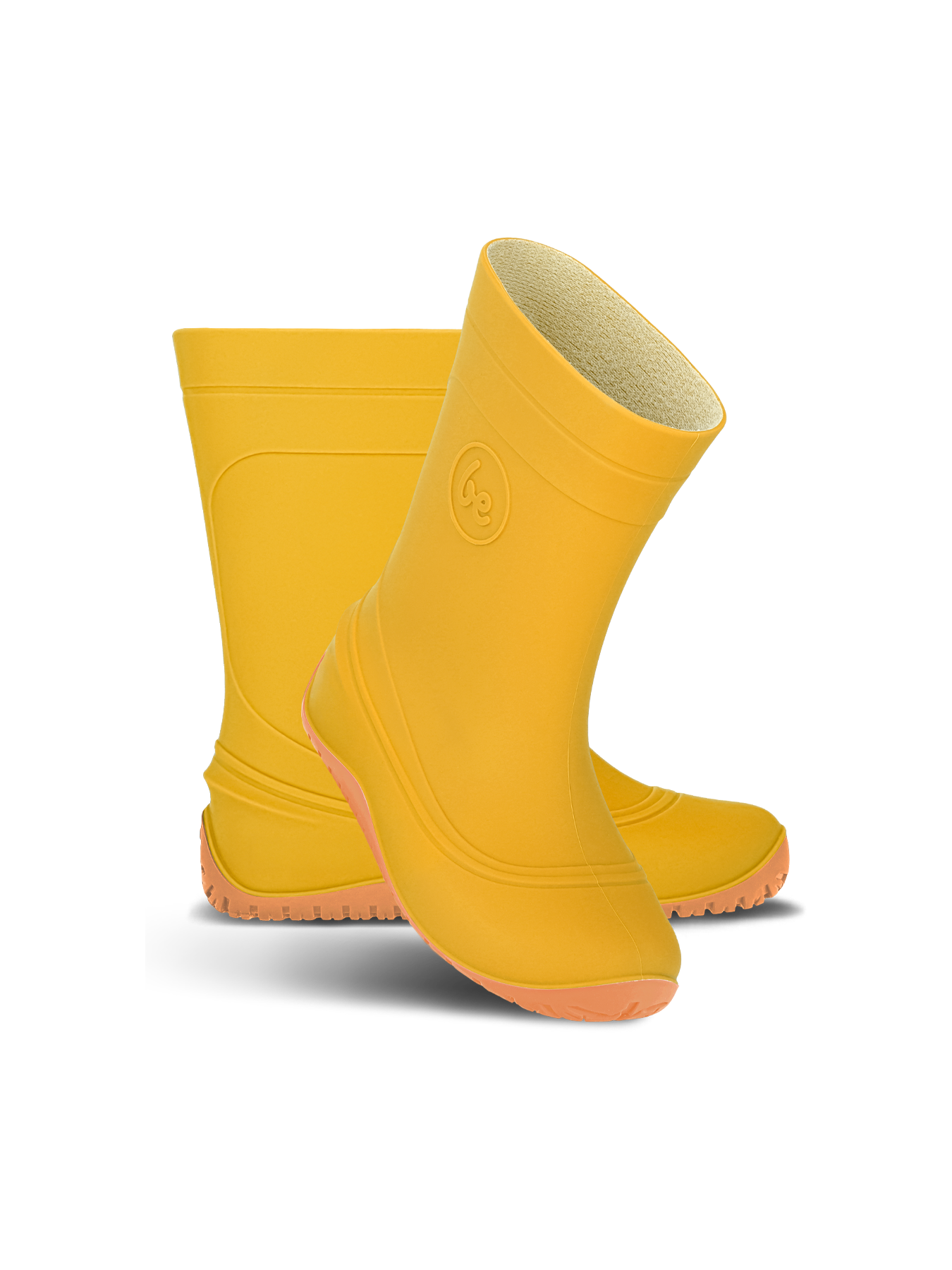 Kids Barefoot Rain Bootss Be Lenka Pudds - Yellow