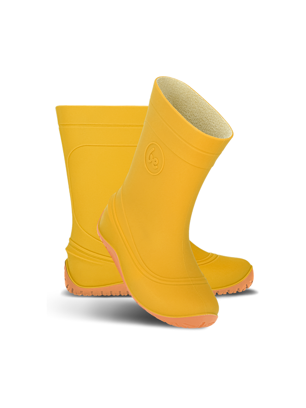 Kids Barefoot Rain Bootss Be Lenka Pudds - Yellow