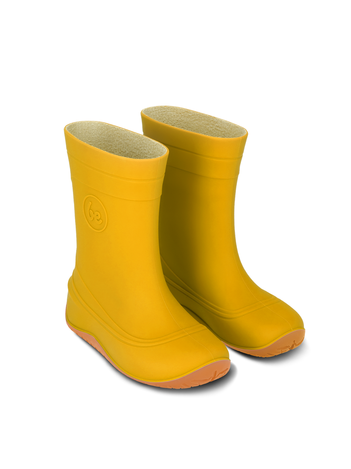 Kids Barefoot Rain Bootss Be Lenka Pudds - Yellow