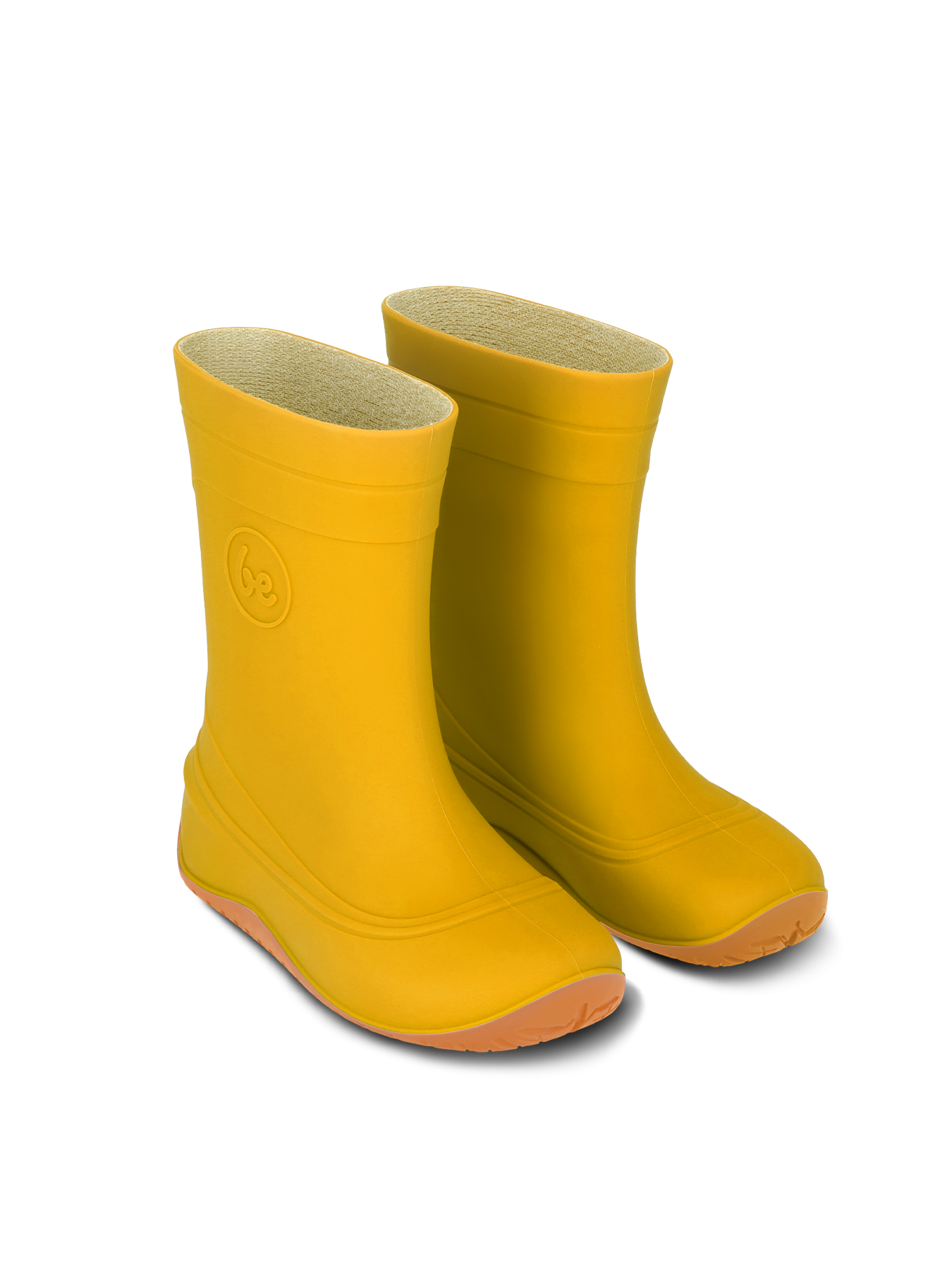 Kids Barefoot Rain Bootss Be Lenka Pudds - Yellow