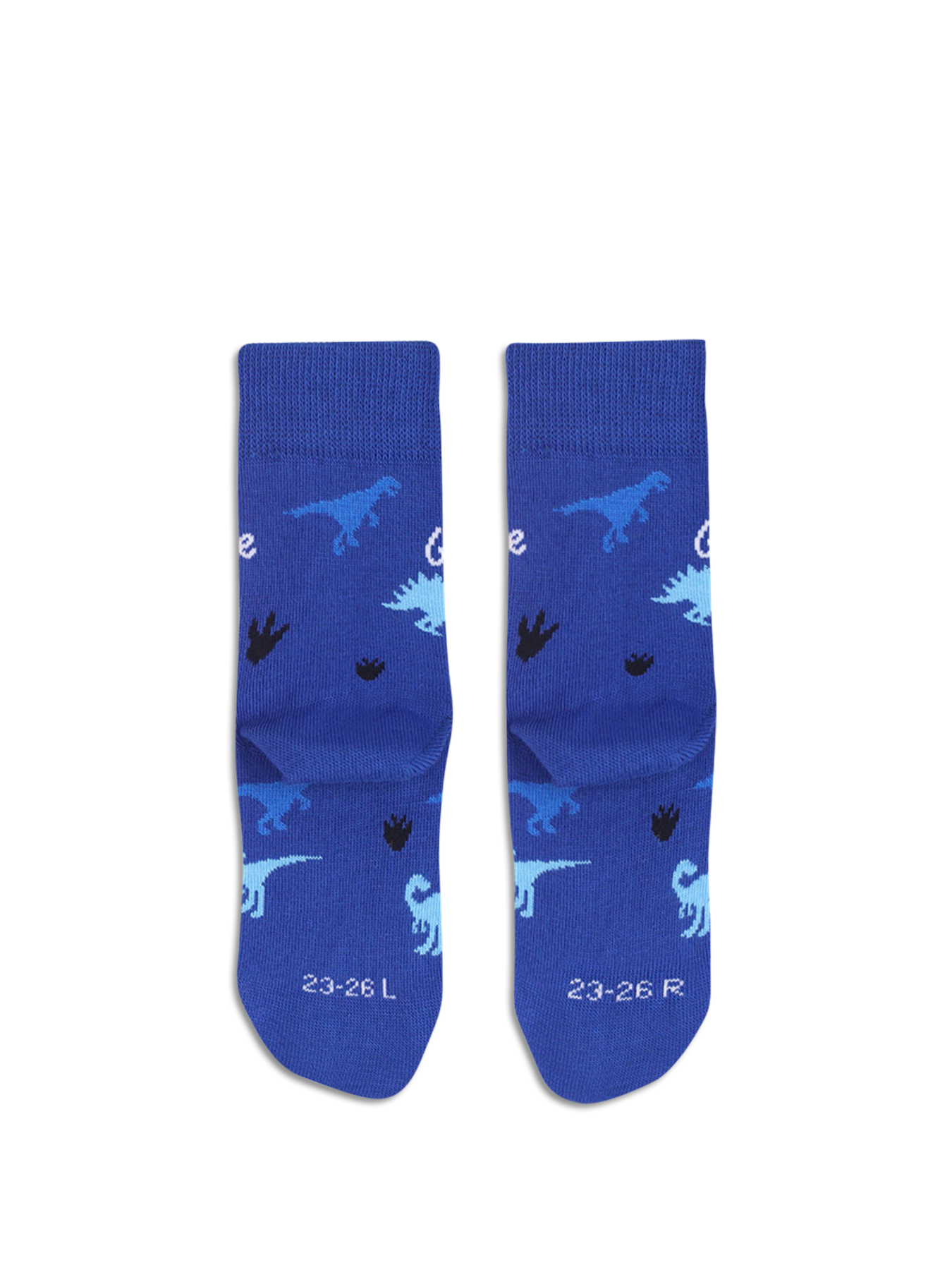 Kids barefoot Socks Be Lenka Kids - Crew - Dino - Royal Blue