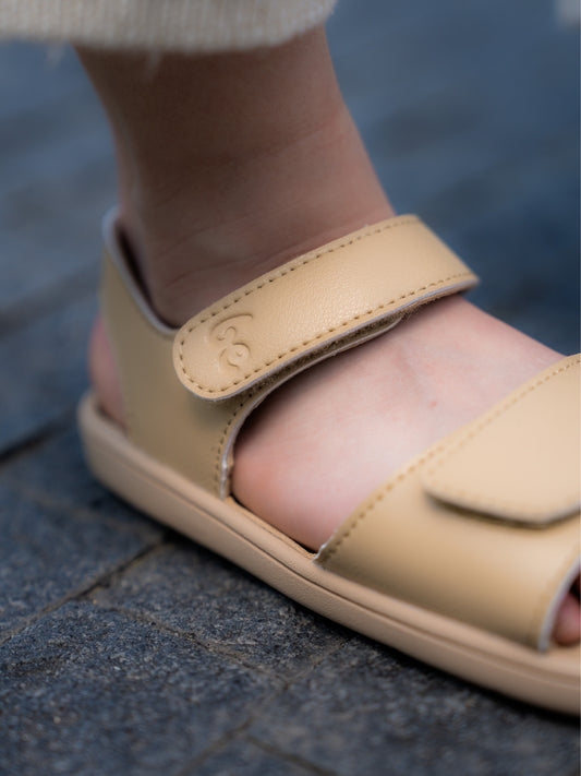 Kids' barefoot sandals Be Lenka Miami Kids - Light Brown
