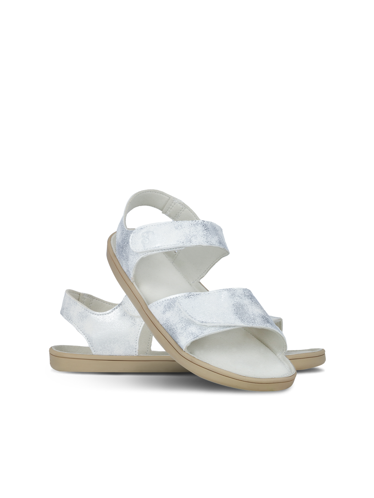 Kids barefoot sandals Be Lenka Miami Junior - Off-White Sparkle