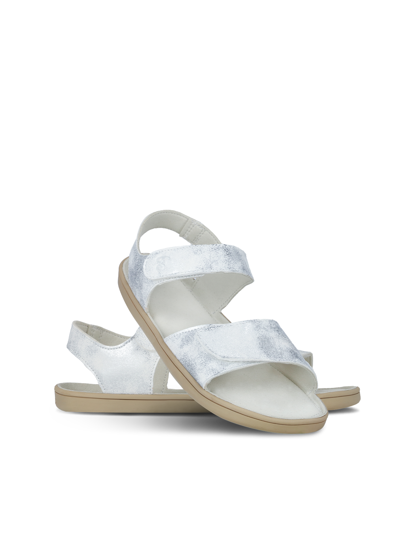 Kids barefoot sandals Be Lenka Miami Kids - Off - White Sparkle