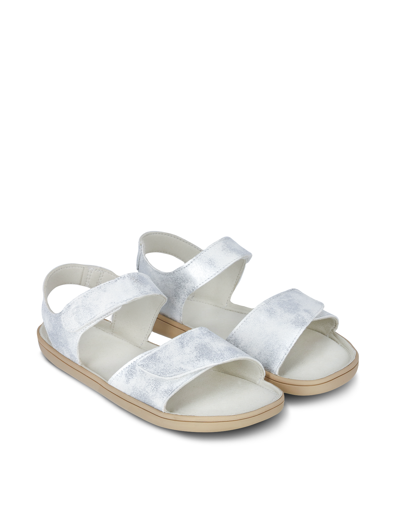 Kids' barefoot sandals Be Lenka Miami Junior - Off-White Sparkle