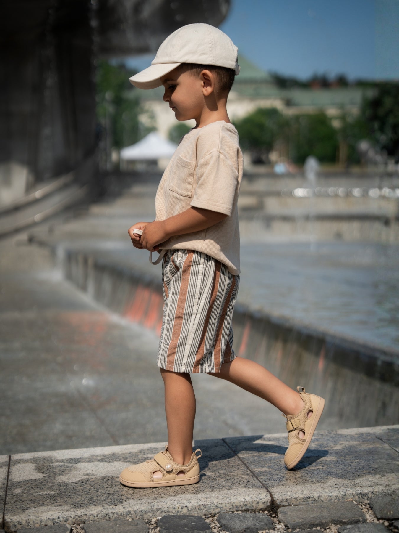 Sandales pieds nus pour enfants Zest Preschool - Beige
