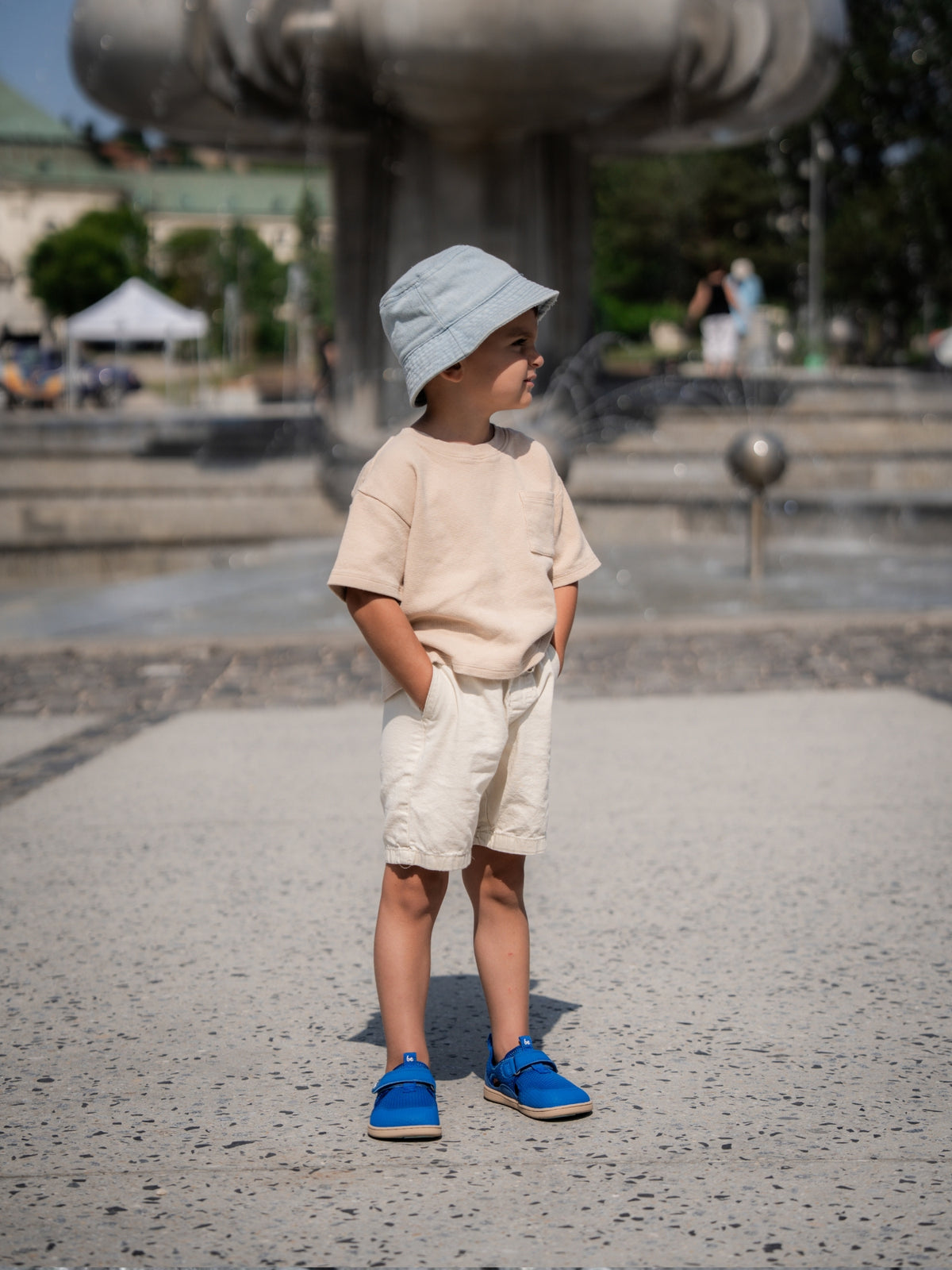 Sandales pieds nus pour enfants Zest Kids - Bleu