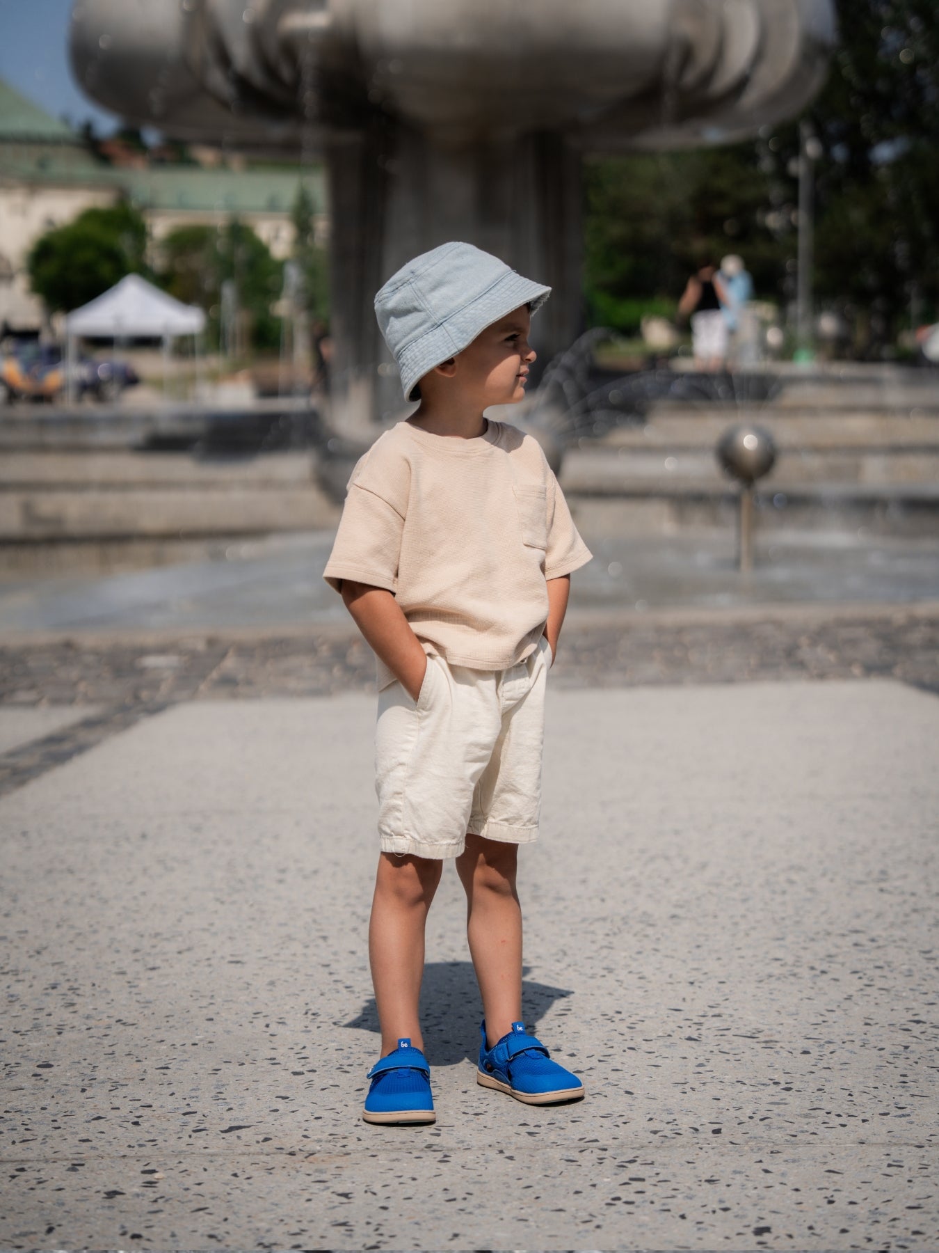 Sandales pieds nus pour enfants Zest Kids - Bleu