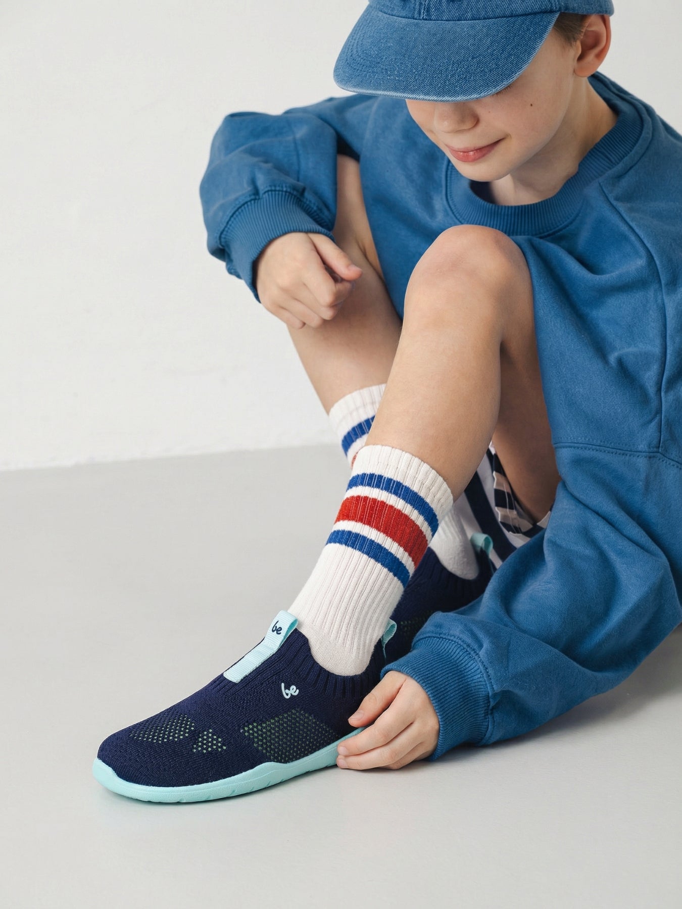 Kids Barefoot Slip-on Shoes Be Lenka Luppo Kids - Blue & Aqua