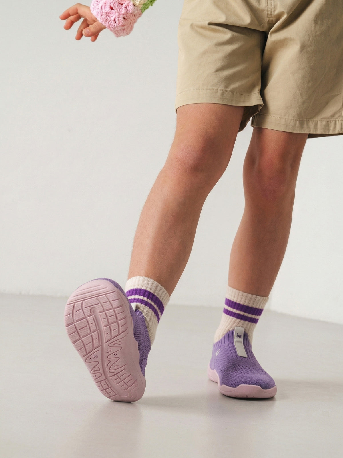 Kids Barefoot Slip-on Shoes Be Lenka Luppo Kids - Lilac & Pink