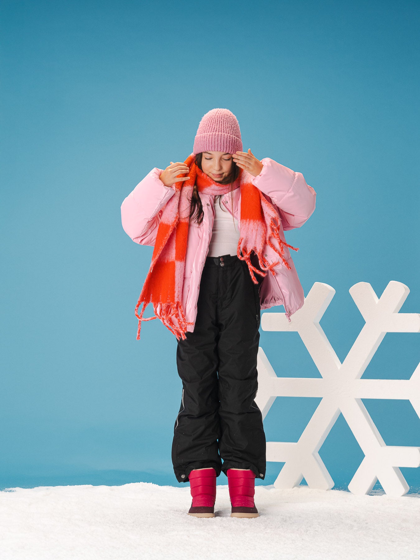 Kids barefoot snow boots Be Lenka Ailo Junior - Berry