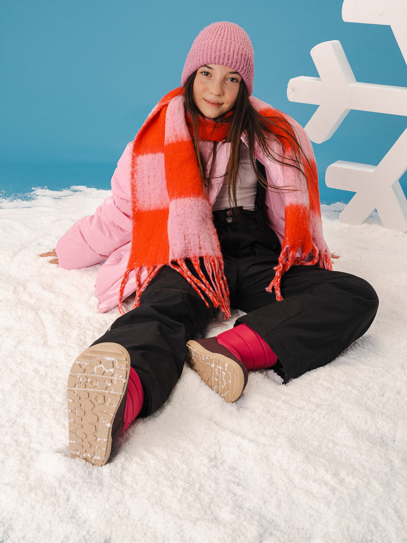Kids barefoot snow boots Be Lenka Ailo Junior - Berry