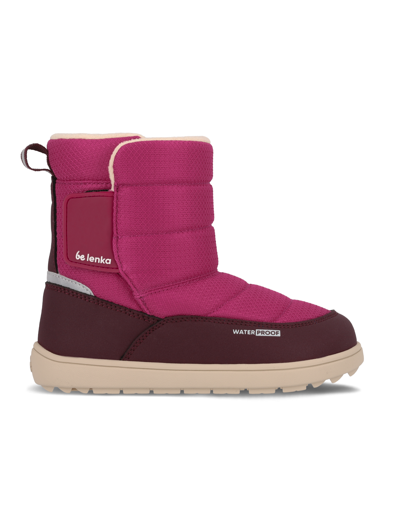 Kids barefoot snow boots Be Lenka Ailo Junior - Berry