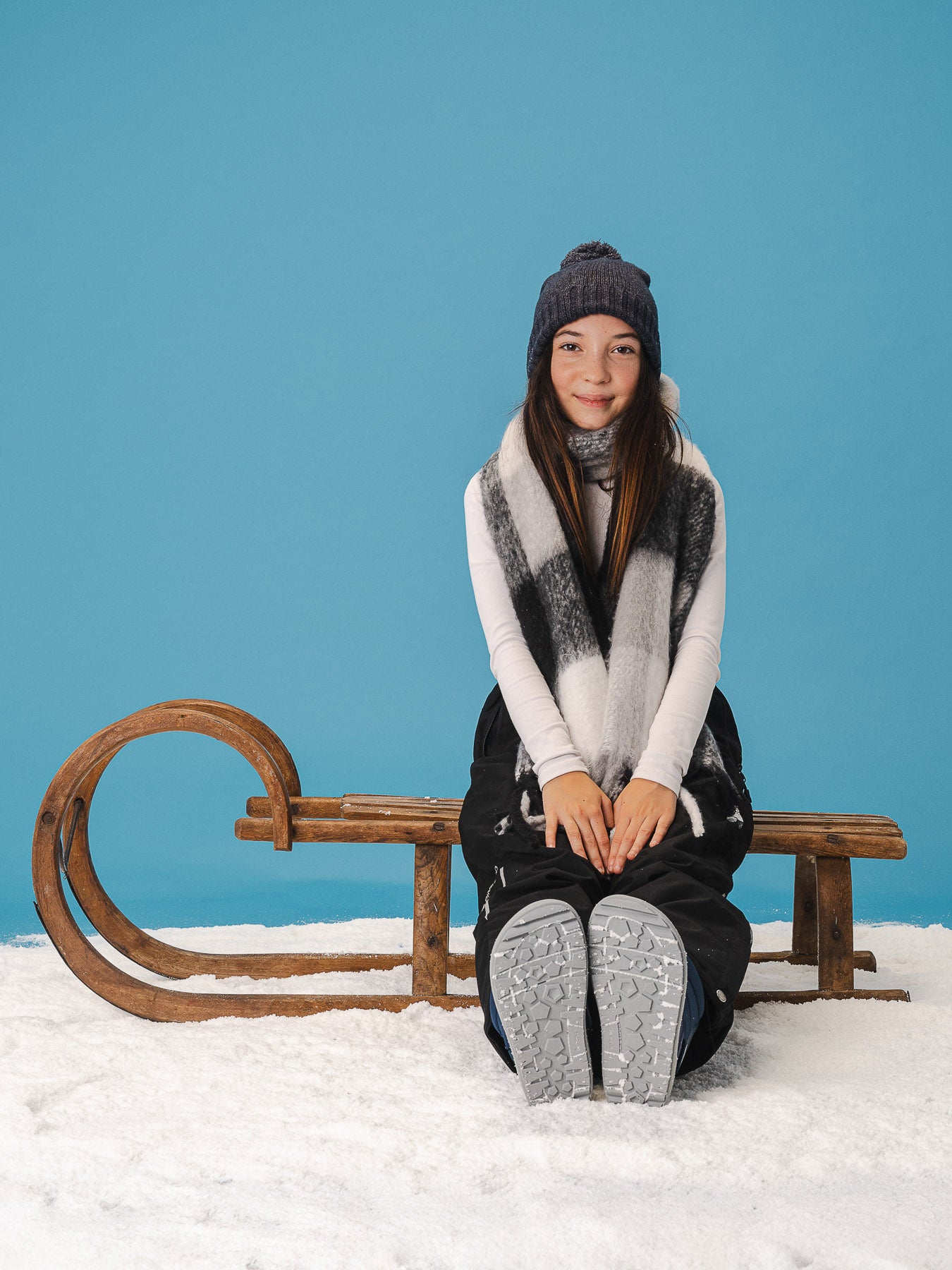 Kid's barefoot snow boots Be Lenka Ailo Junior - Dark Blue